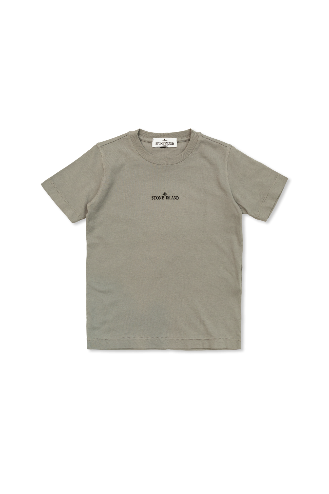 Grey Logo T shirt Stone Island Kids Vitkac GB